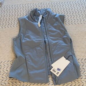 Women's Sleeveless Jacket in Light Blue